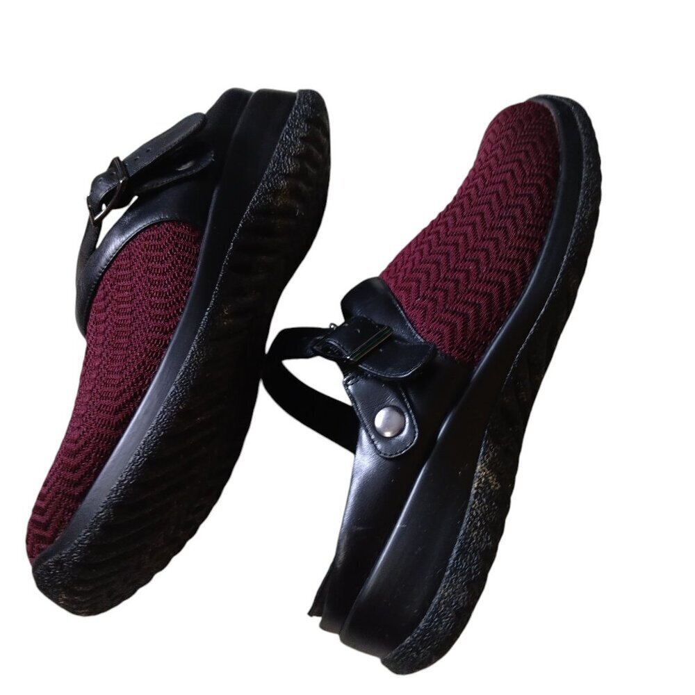 Drew Savannah Women's Size 8M Mule Clog Slingback Slip On Burgundy Casual - Picture 7 of 8